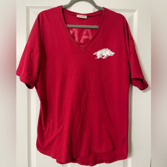 Arkansas Razorbacks Spirit Jersey Oversized T-Shirt - Picture 2 of 6